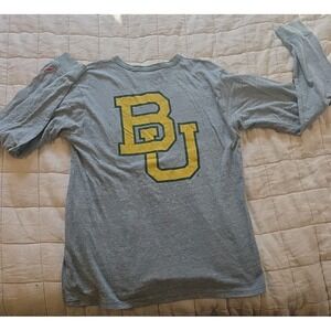 Original League Men's Size Large Gray Long Sleeve Baylor University T-Shirt